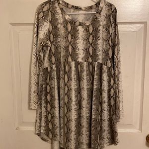 Boutique snakeskin print dress. Jodifl brand.